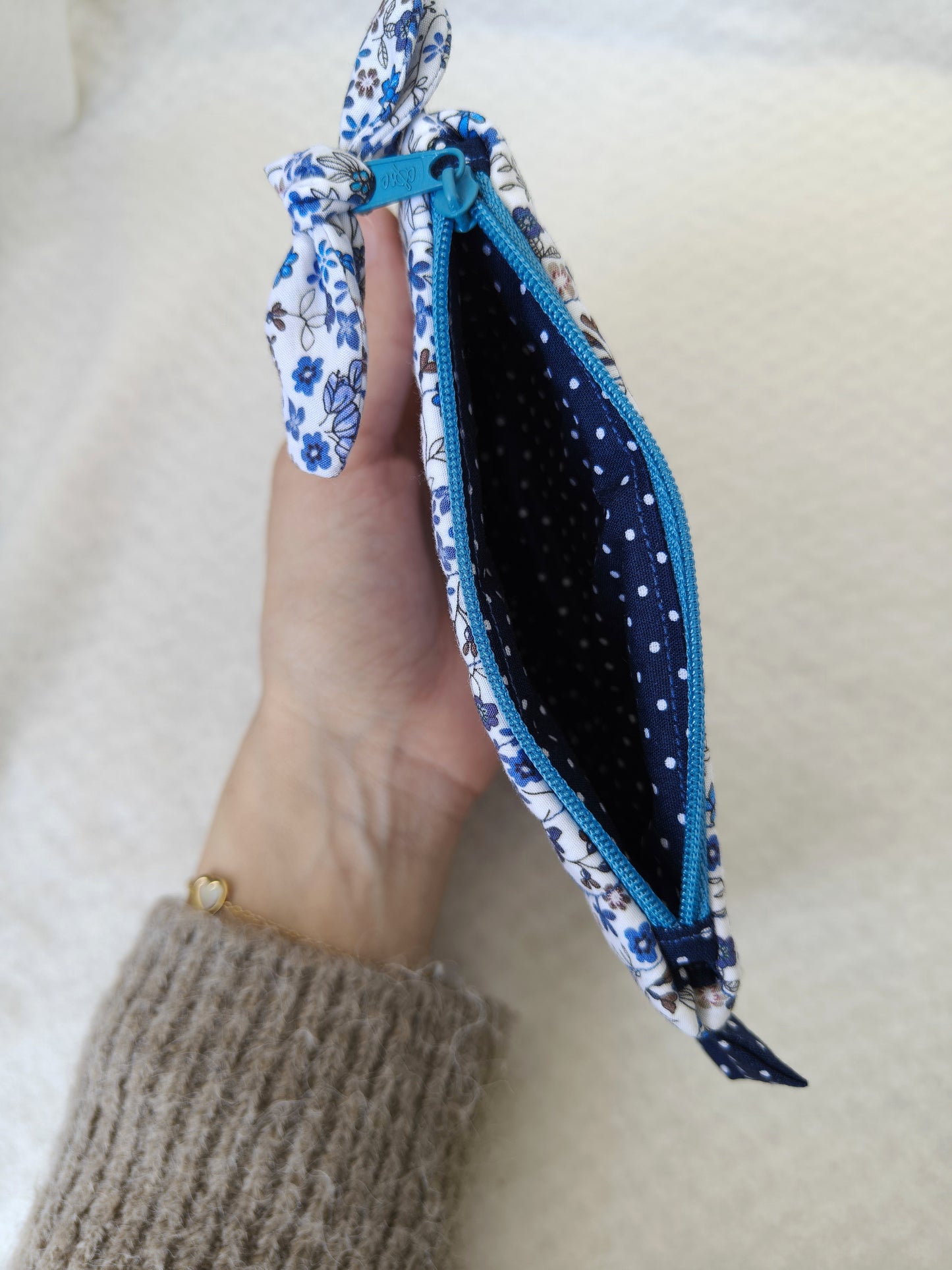 Bolsa Folhos S Primavera Azul