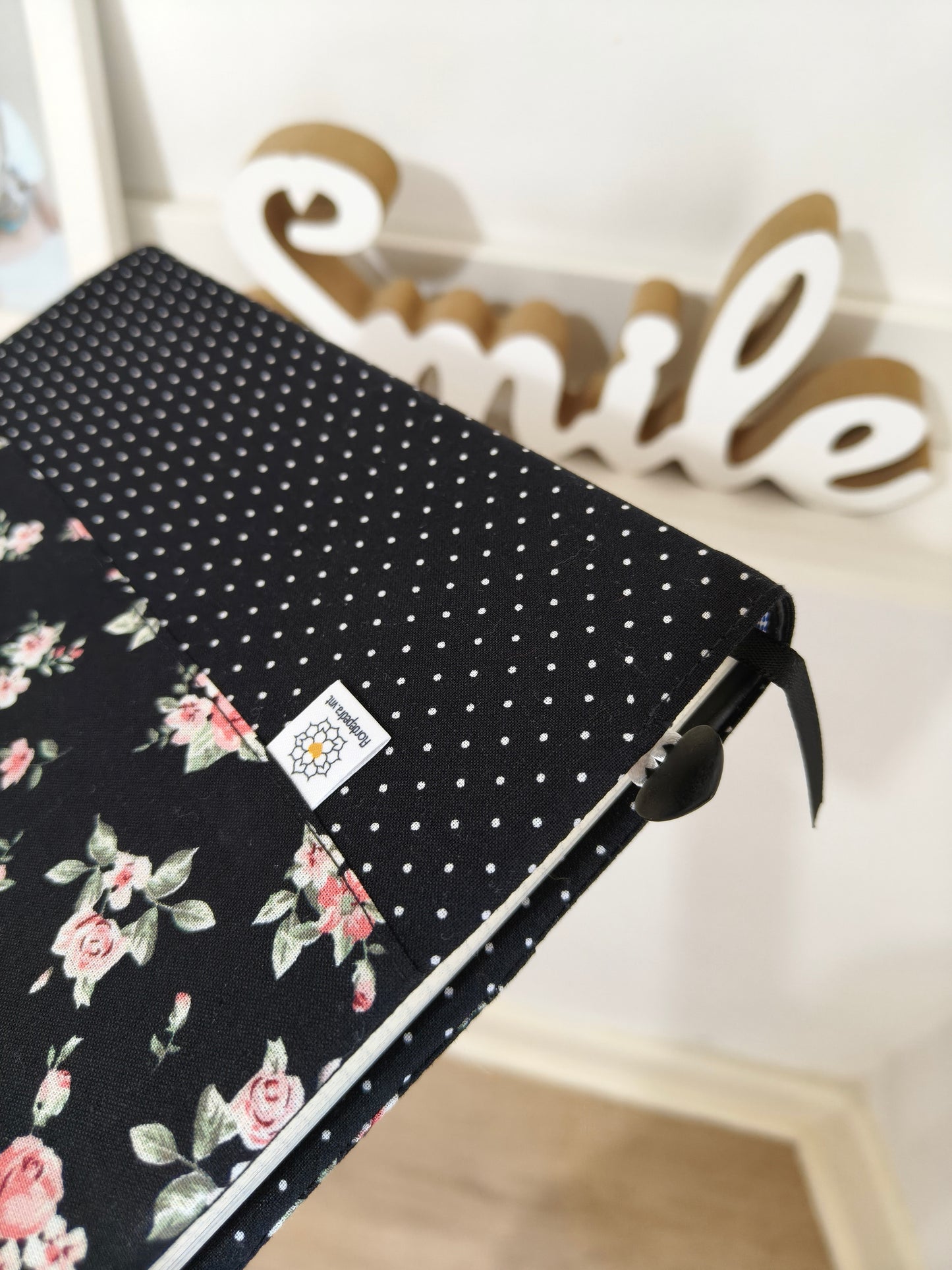 Caderno Black Flower