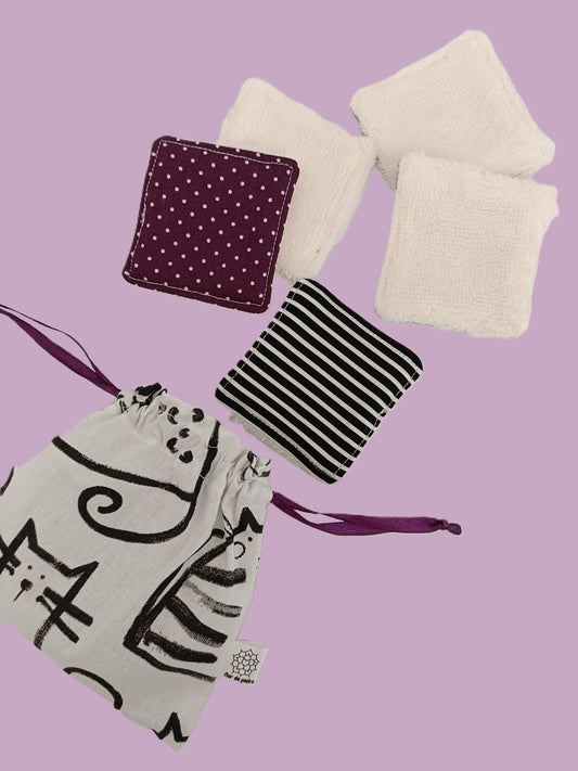 Quadrados Desmaquilhantes Gato