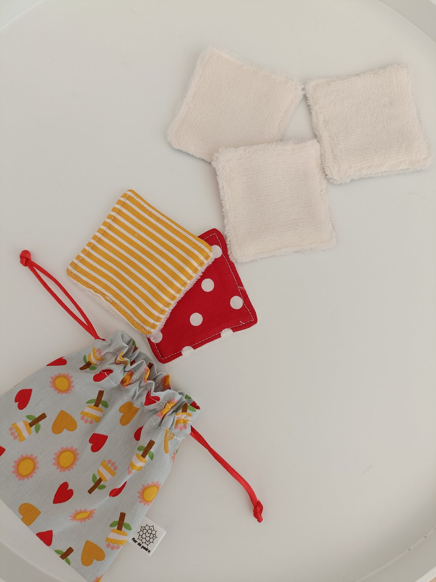 Quadrados Desmaquilhantes Primavera