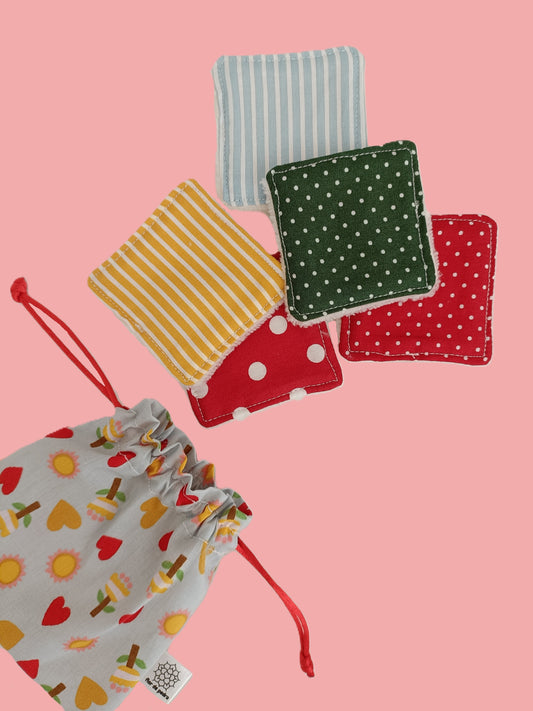 Quadrados Desmaquilhantes Primavera