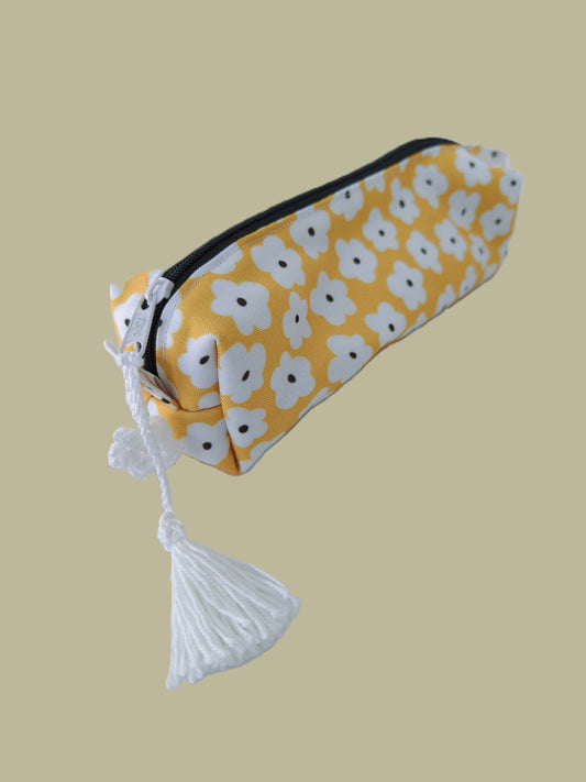 Estojo Florido Amarelo