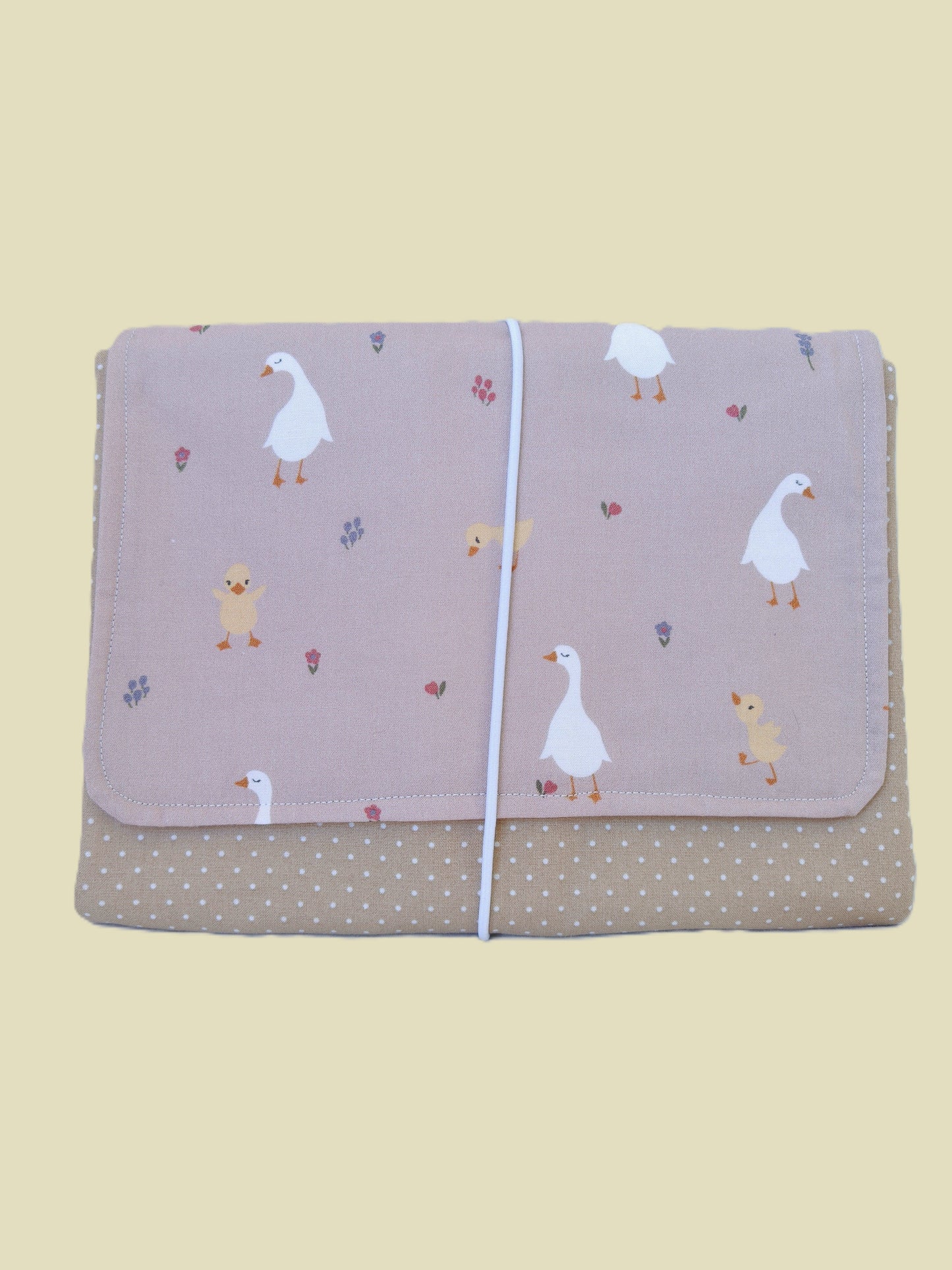 Muda Fraldas Patinho Rosa