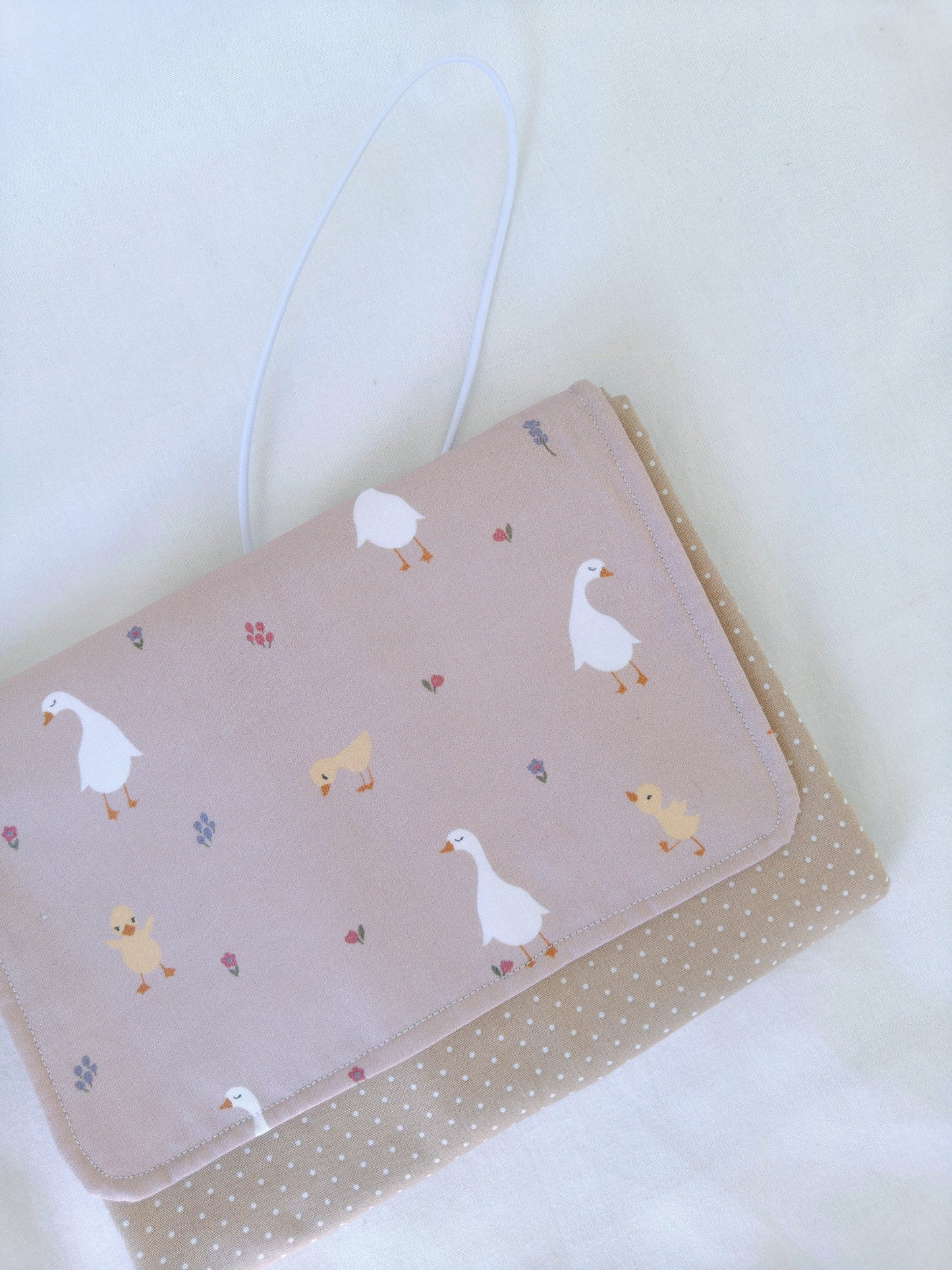 Muda Fraldas Patinho Rosa