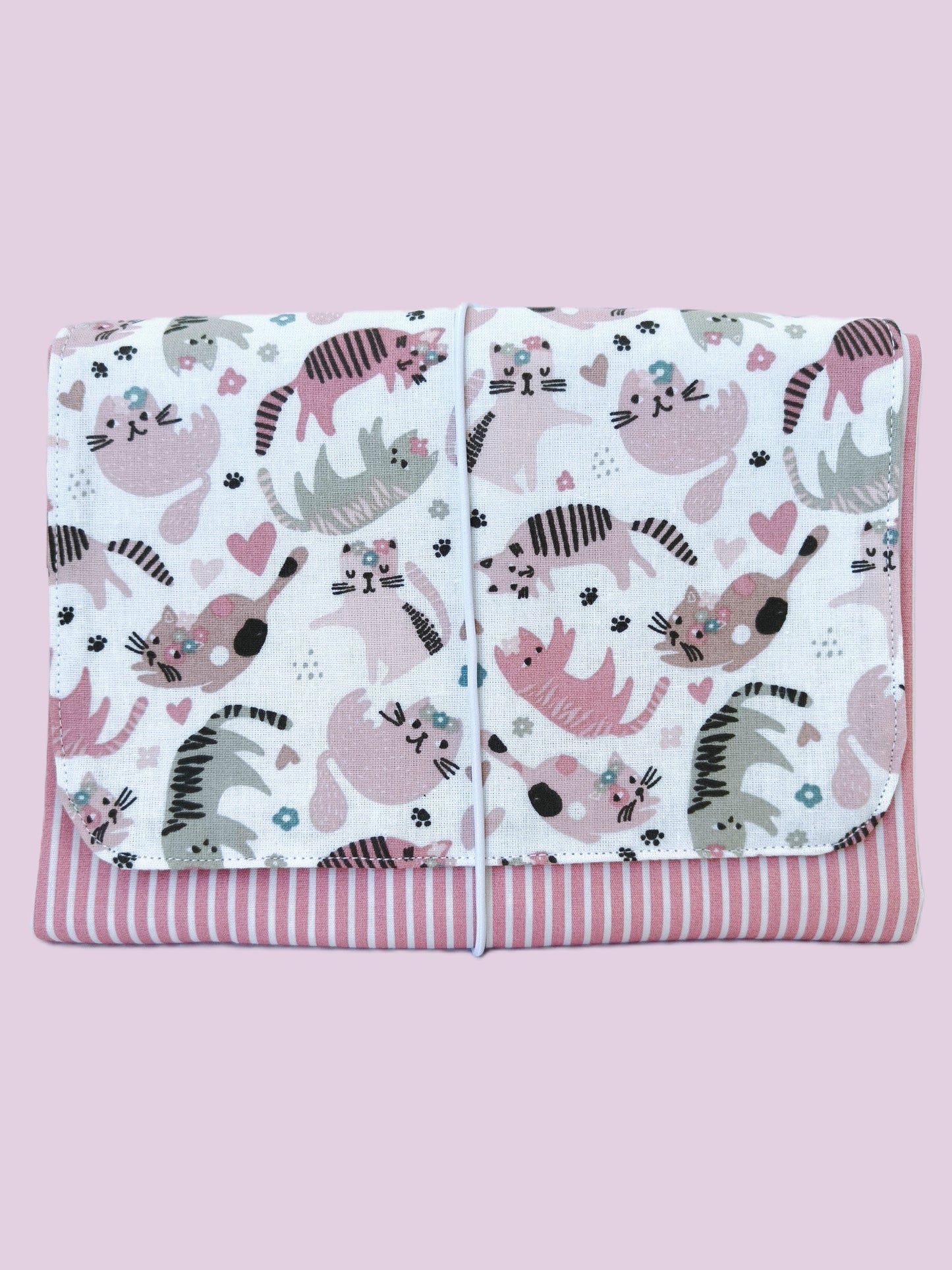 Muda Fraldas Gatos Rosa