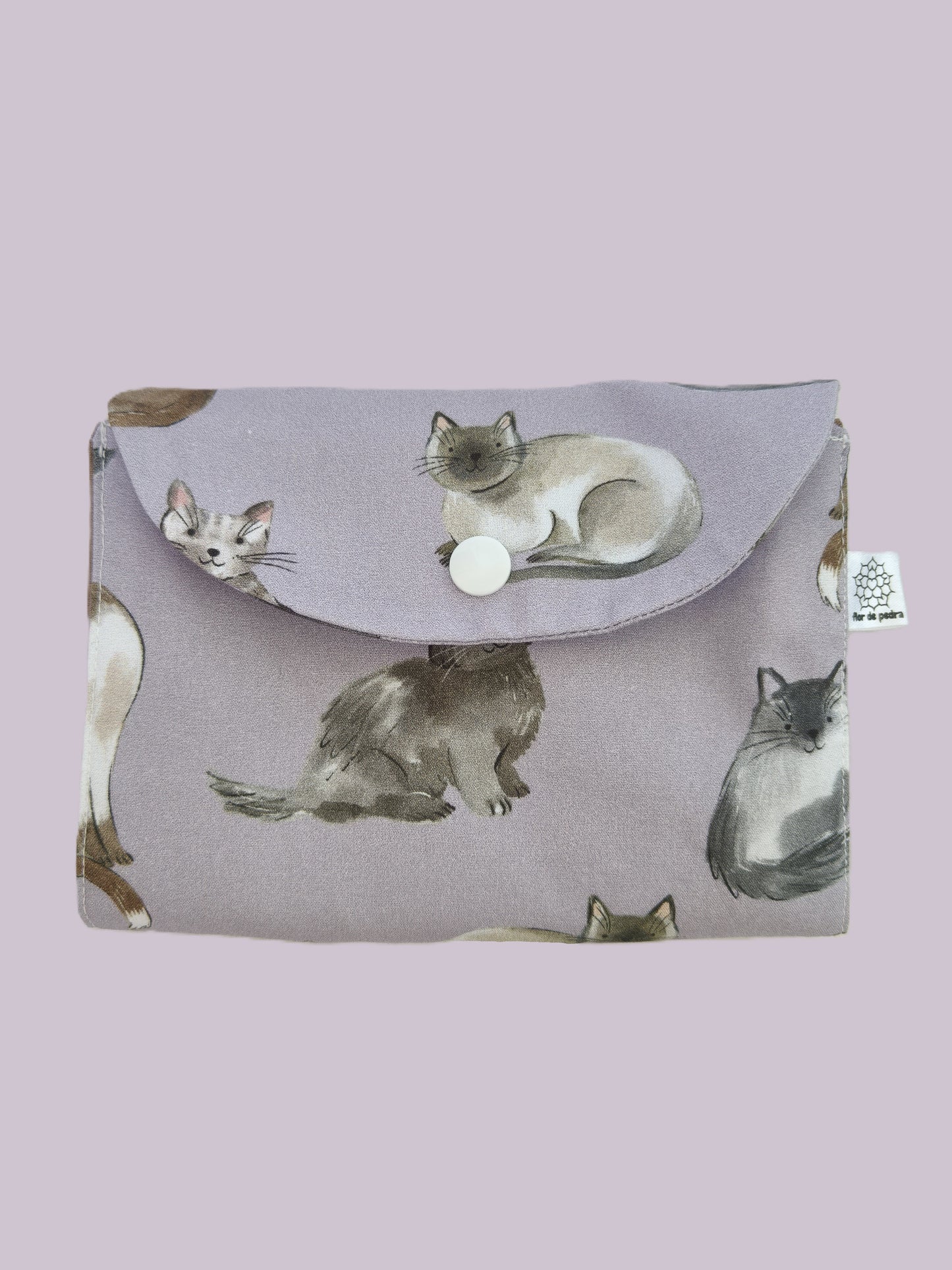 Saco Reutilizável Purple Cats