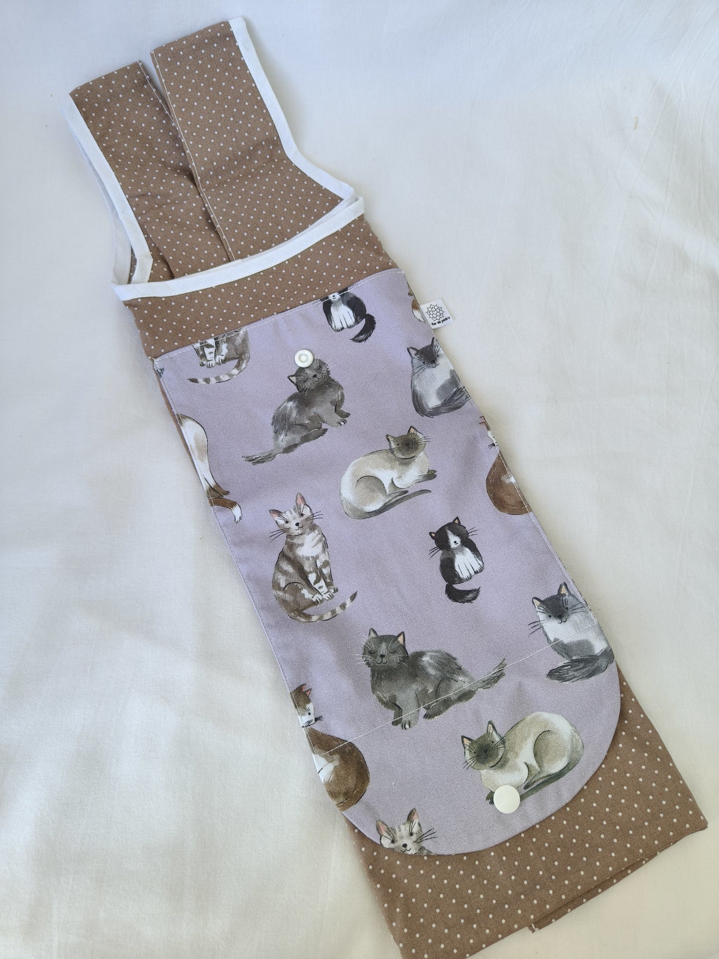 Saco Reutilizável Purple Cats