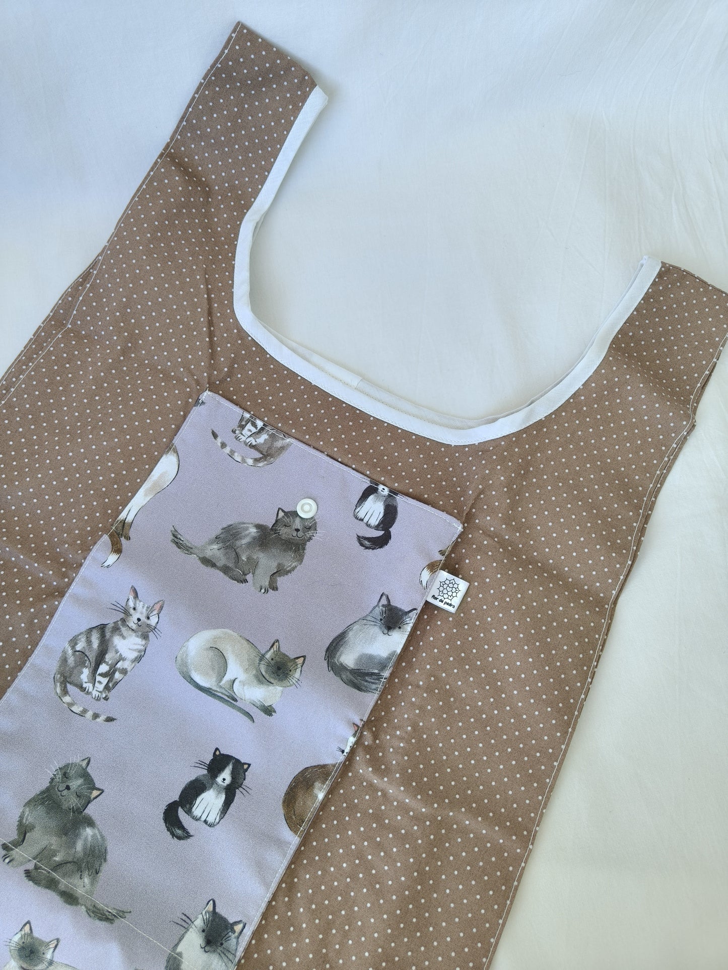 Saco Reutilizável Purple Cats