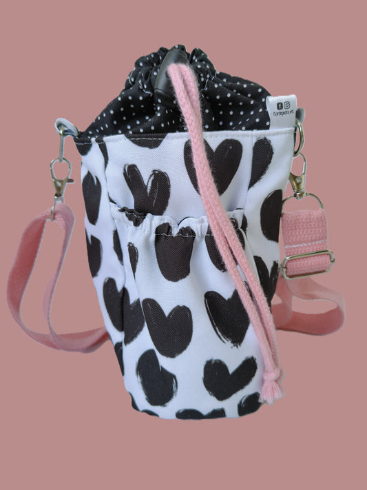 Bolsa Garrafa de Água Corações