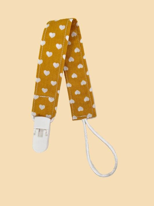 Fita Chupeta Corações Amarelo