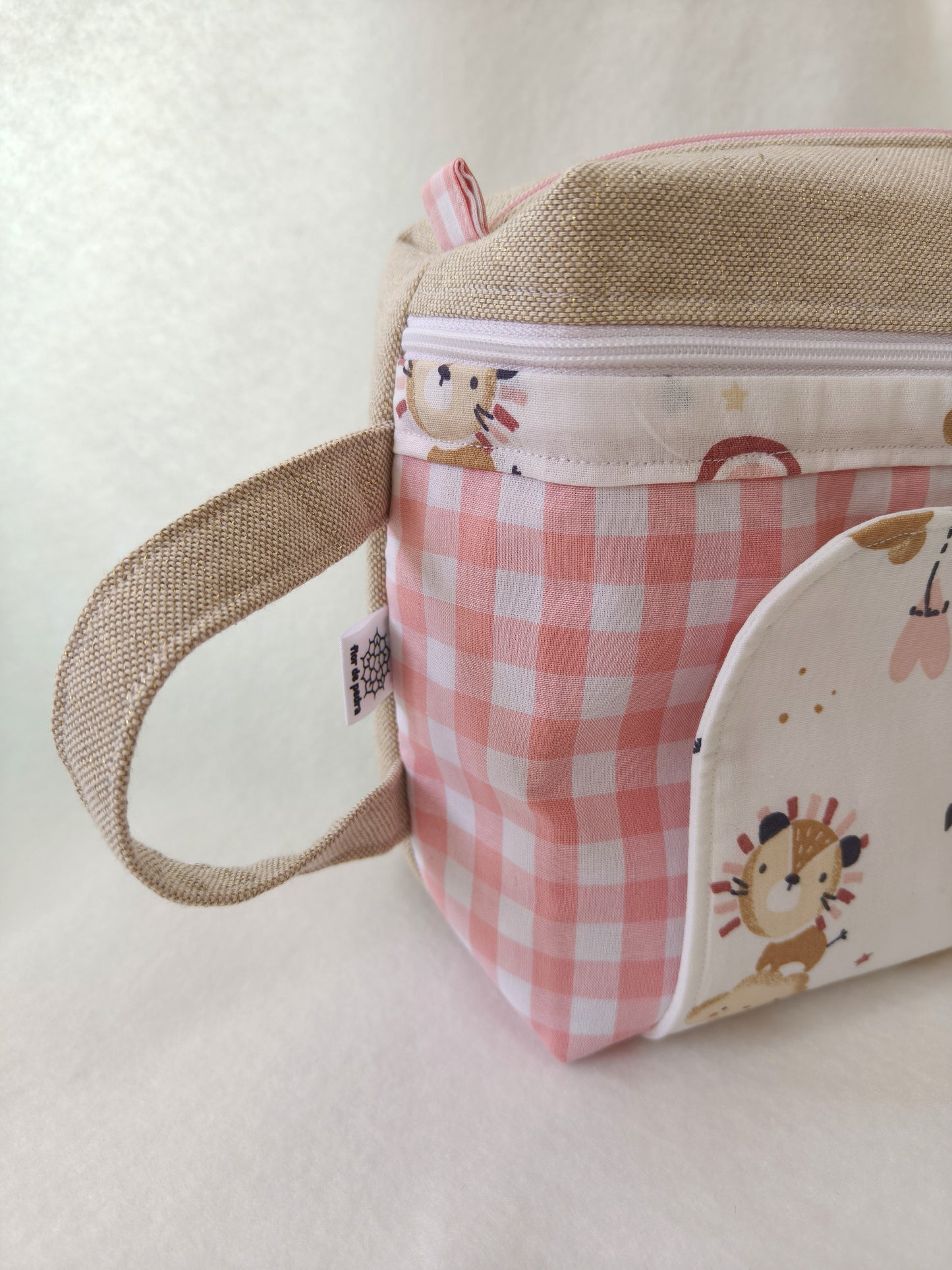 Bolsa Fraldas e Toalhitas Sonho Cor de Rosa