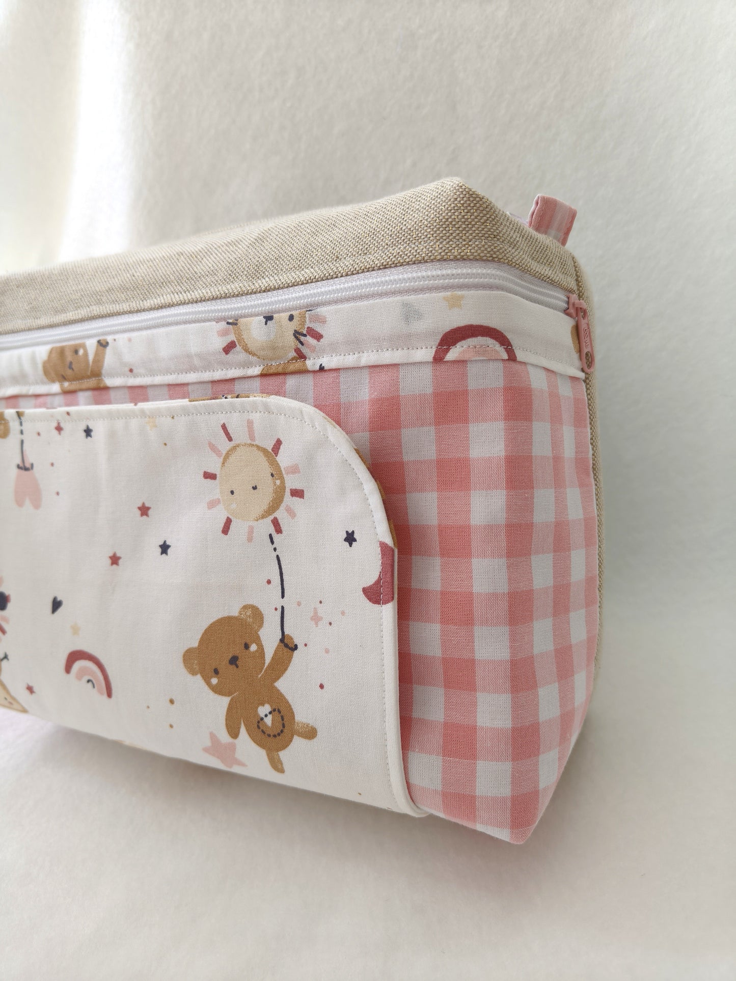 Bolsa Fraldas e Toalhitas Sonho Cor de Rosa