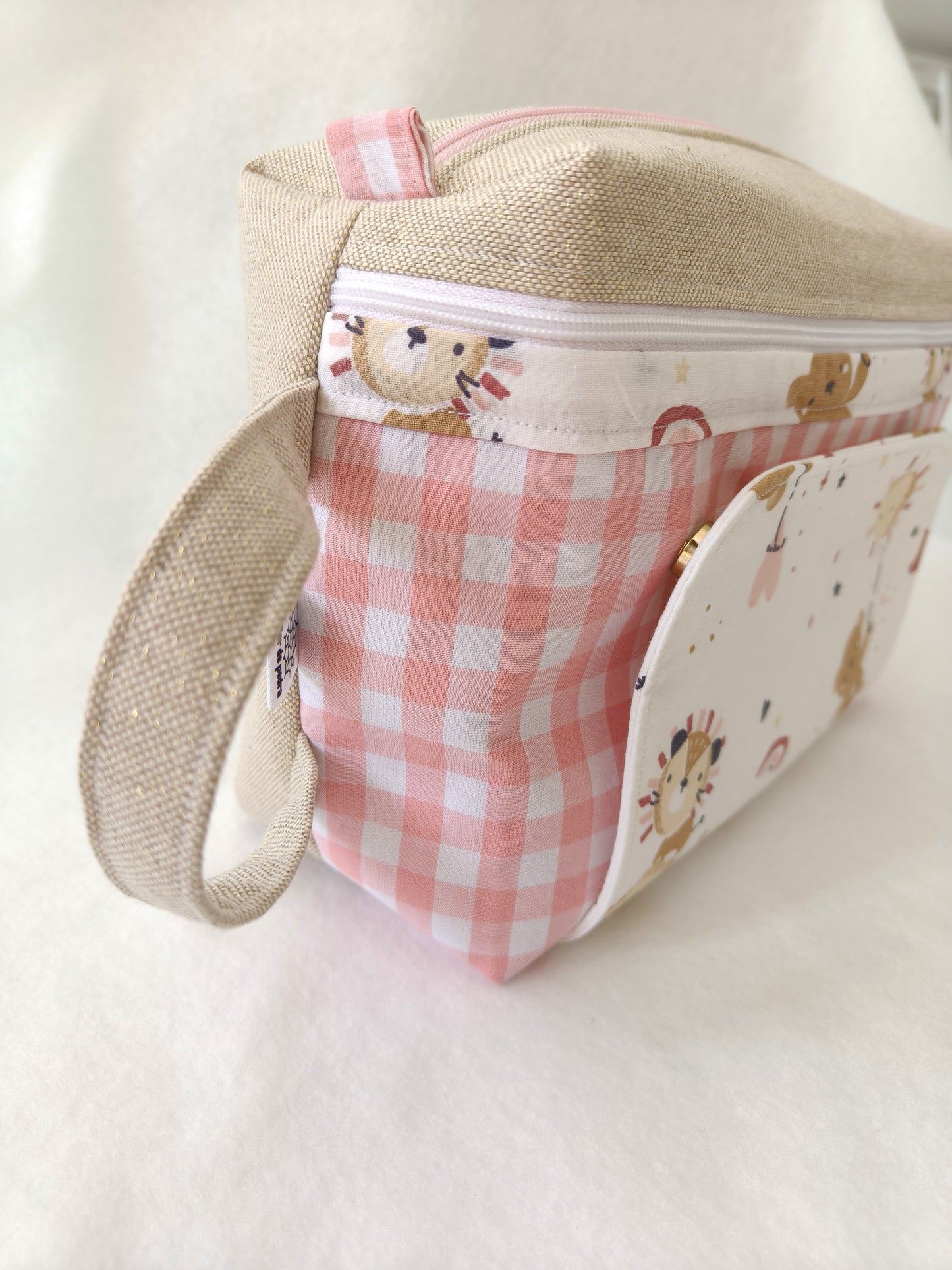 Bolsa Fraldas e Toalhitas Sonho Cor de Rosa