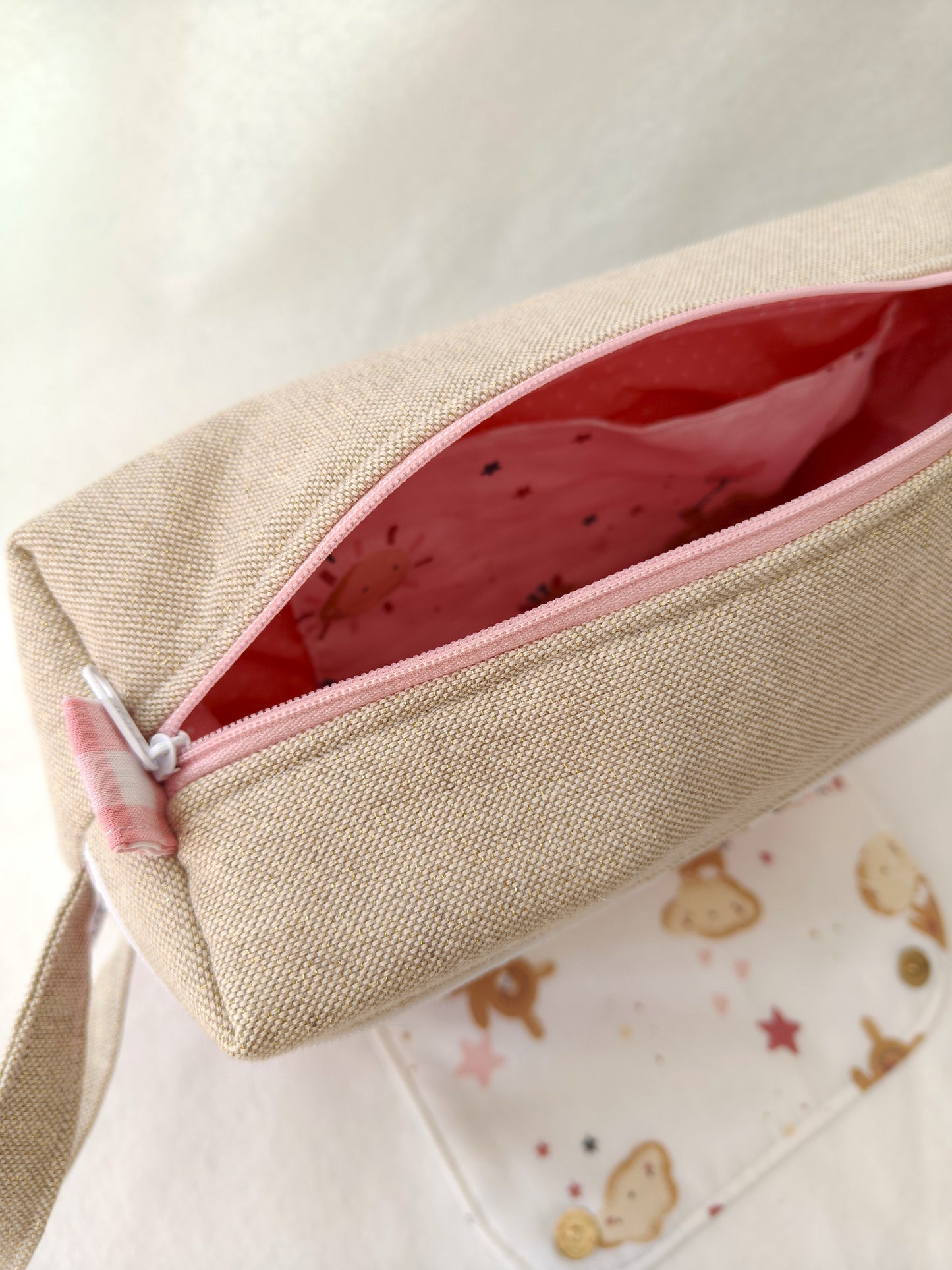 Bolsa Fraldas e Toalhitas Sonho Cor de Rosa