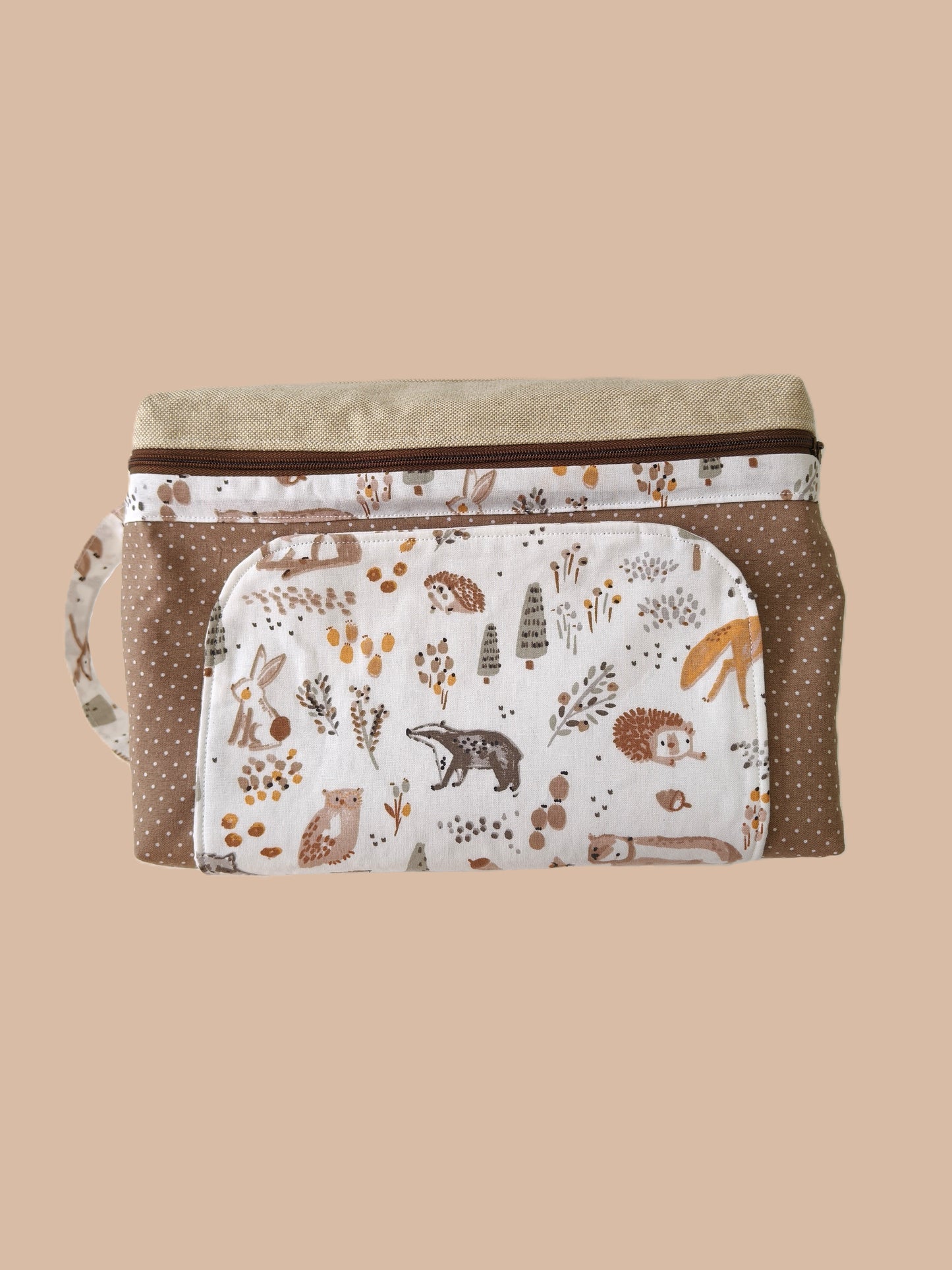 Bolsa Fraldas e Toalhitas Bosque Laranja