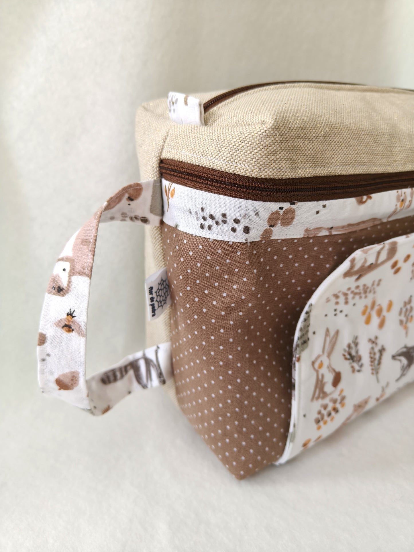 Bolsa Fraldas e Toalhitas Bosque Laranja