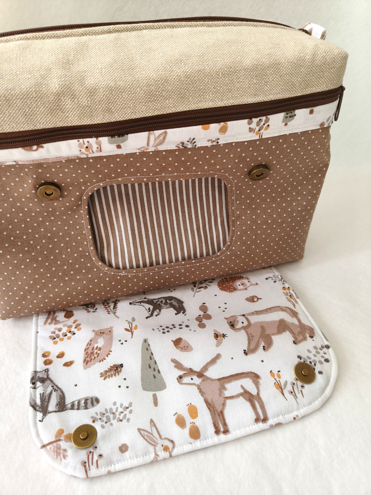 Bolsa Fraldas e Toalhitas Bosque Laranja