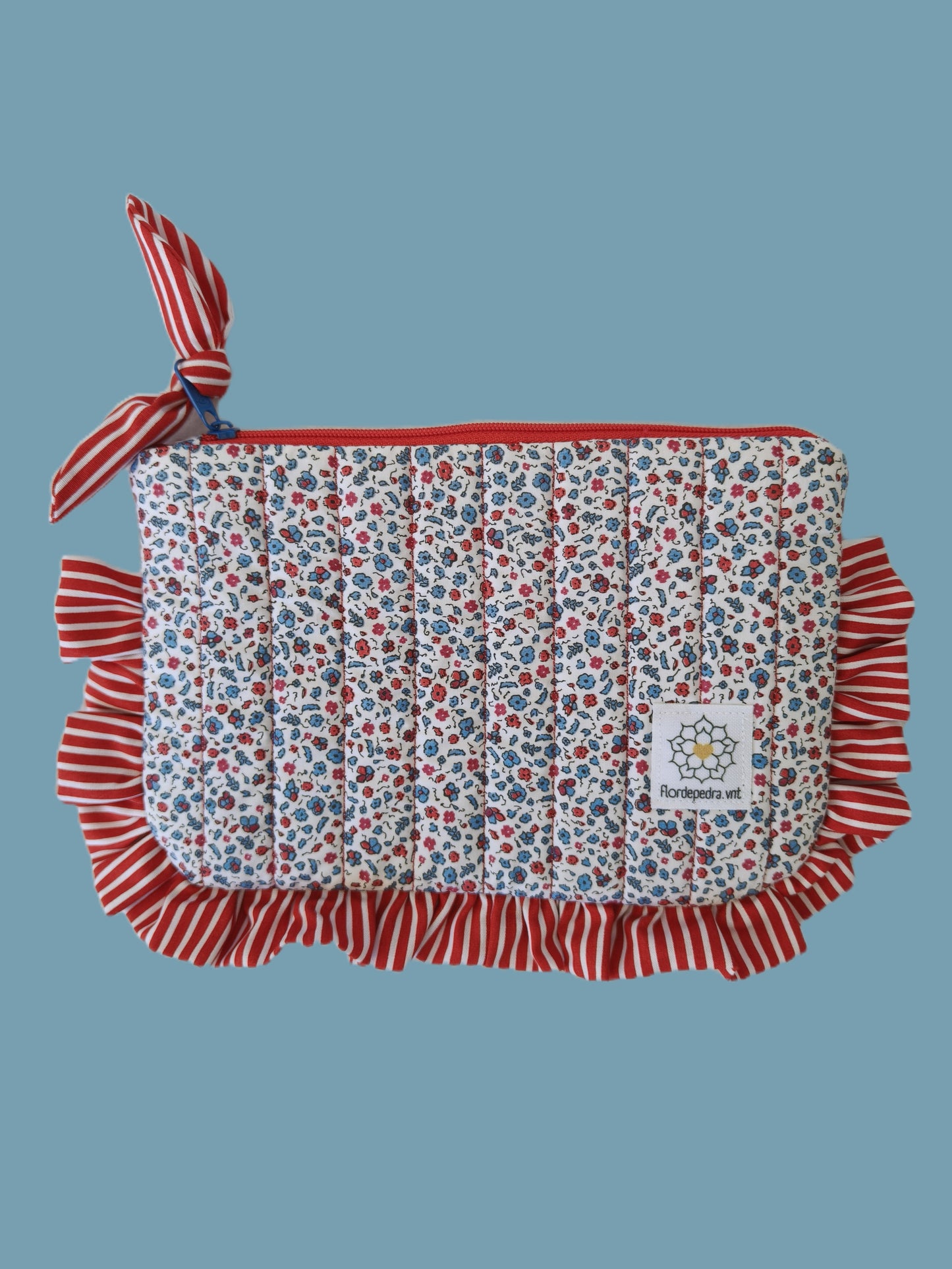 Bolsa Folhos M Florinha Vermelha