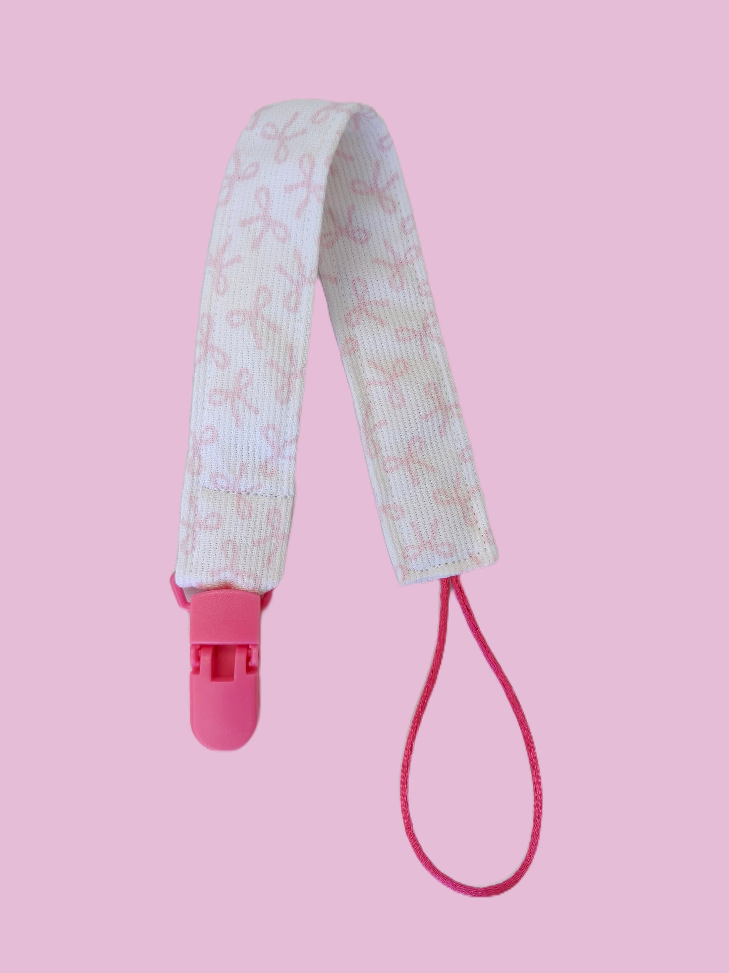 Fita Chupeta Laços Rosa Forte