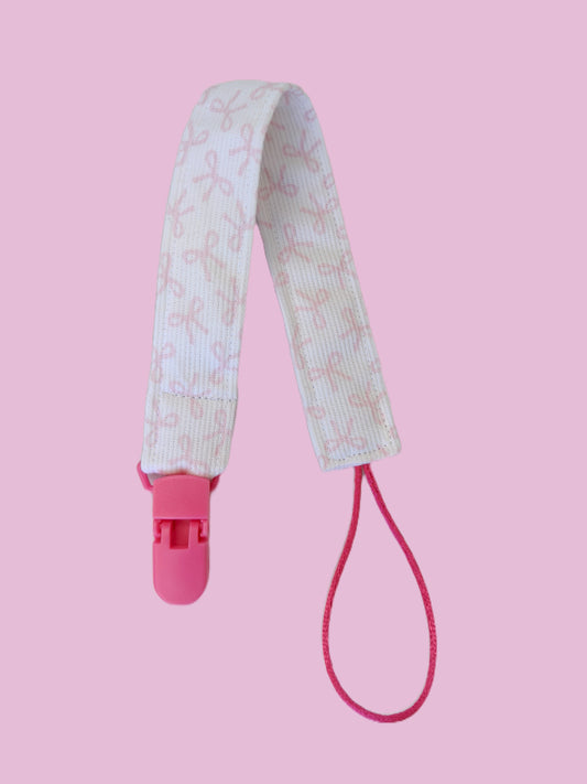 Fita Chupeta Laços Rosa Forte