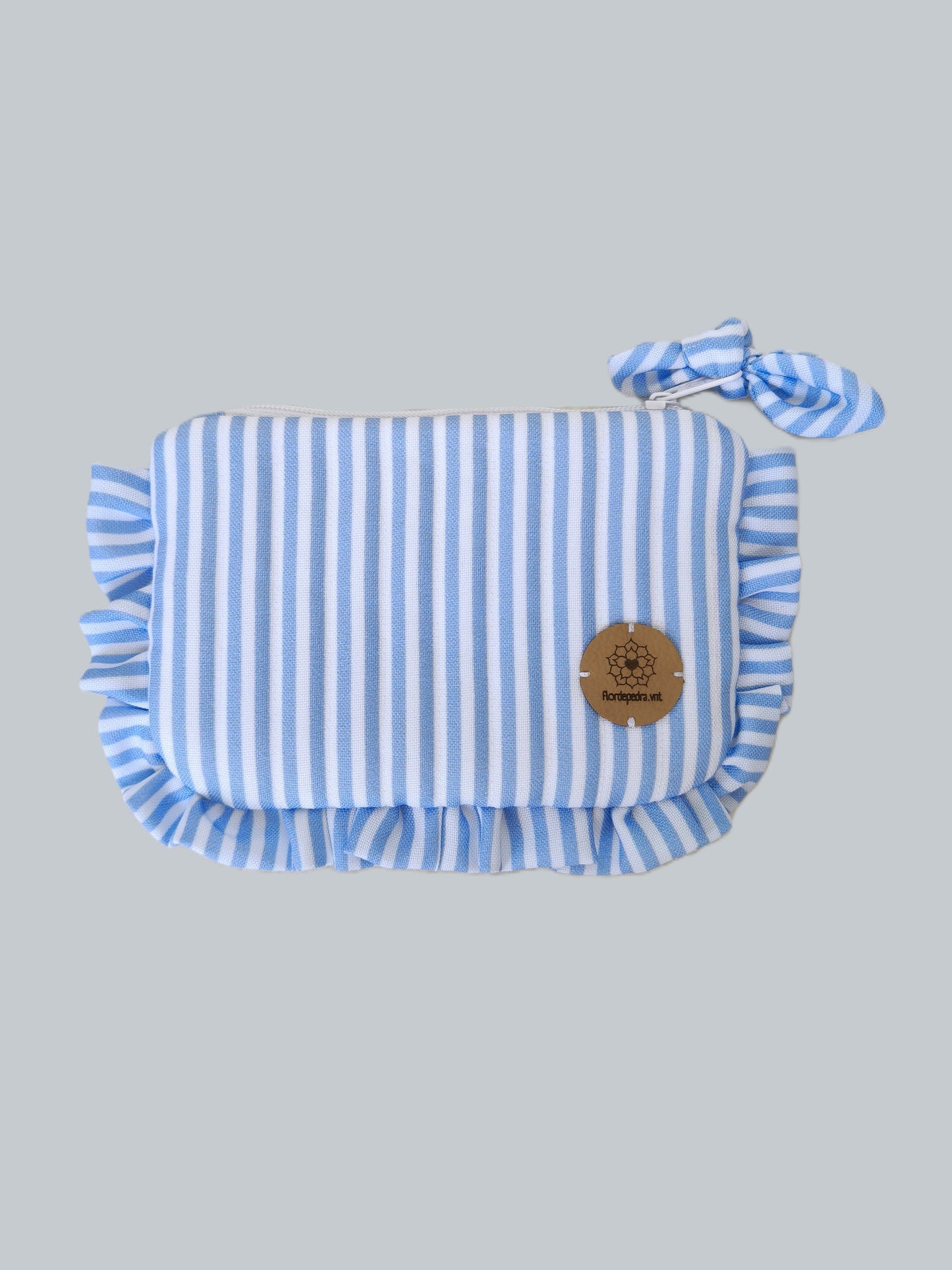 Bolsa Folhos S Azul Praia