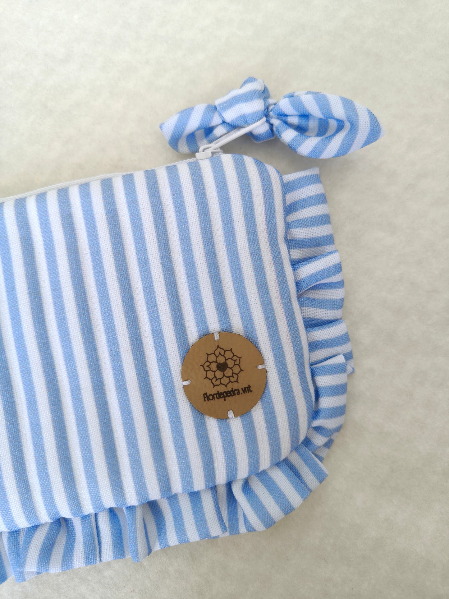 Bolsa Folhos S Azul Praia
