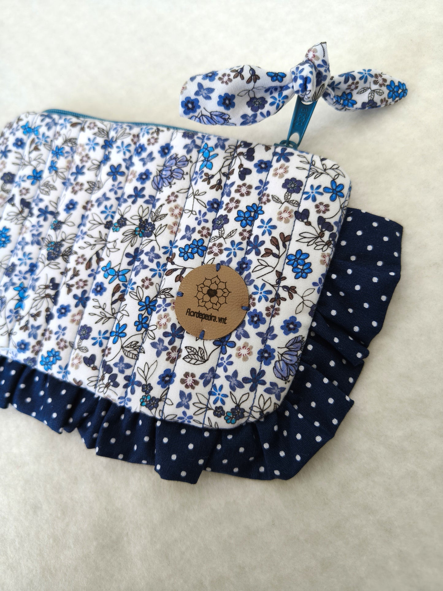 Bolsa Folhos S Primavera Azul