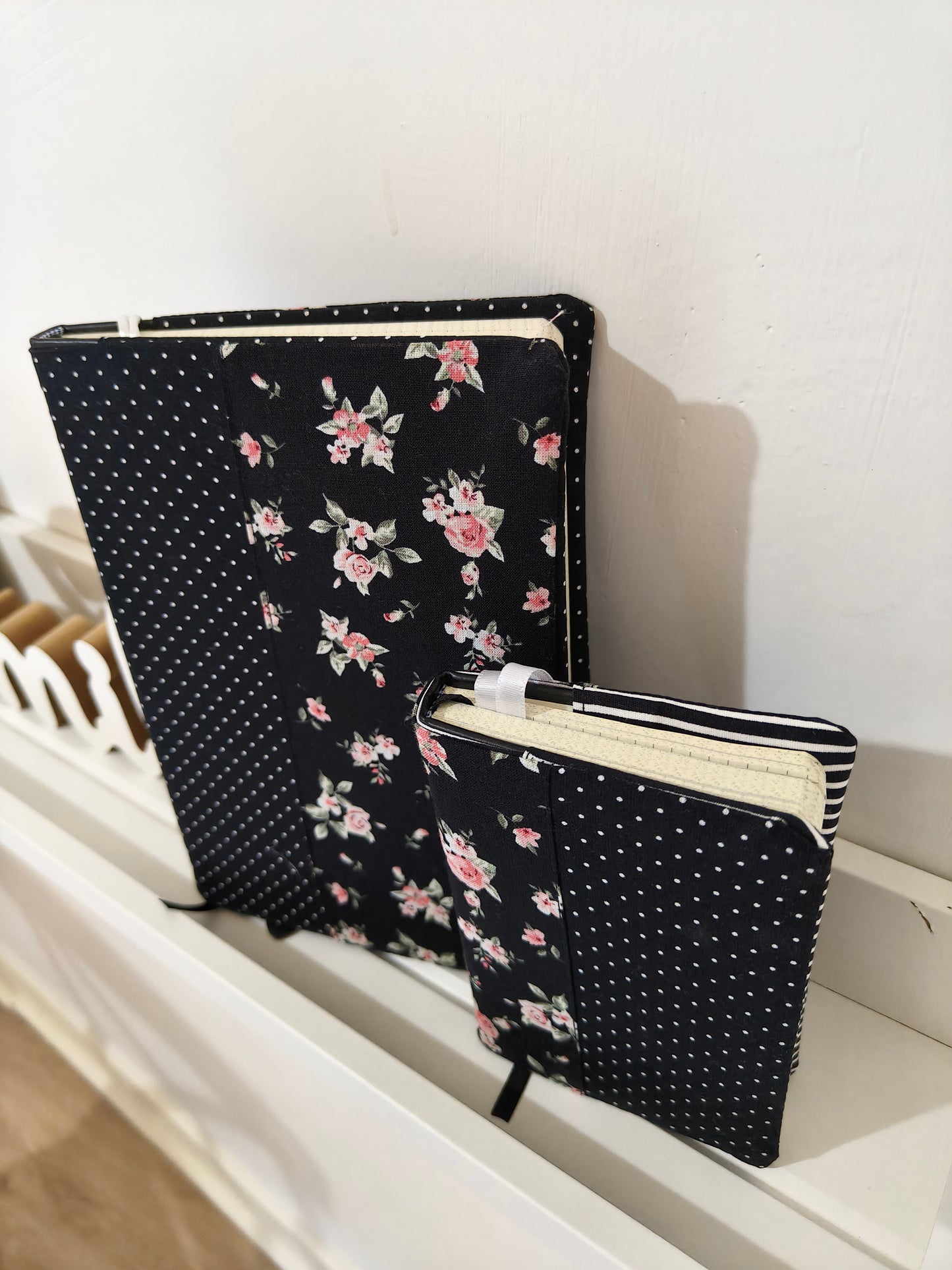 Caderno Mini Black Flower
